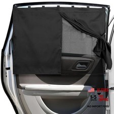Car Window Shades, Double Layers Magnetic Car Sun Shade for Baby, All Black