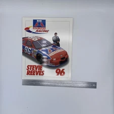Big A Racing NASCAR Car #96 Stevie Reeves 8x10 Driver Hero Card Big A Autoparts
