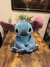 Disney Store Stitch Plush - Lilo  Stitch - Soft Cuddly Buddy Pillow 14  Blue