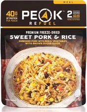 Peak Refuel Sweet Pork and Rice | Freeze Dried Hiking, Backpacking and Camping M
