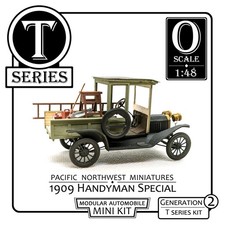 O Scale/On3/On30 1:48 Scale T Automobile Kit "1909 Handyman" Gen 2 