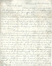 1844 Letter Denmark ME - to West Prospect,  Local History, Anti-Slavery Meetings