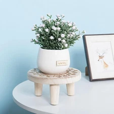 Flower Pot Stand Office Farmhouse Decor Plant Small Stands Indoor Table Top {