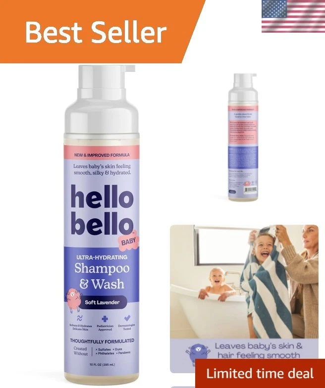 Ultra-Hydrating Baby Shampoo & Body Wash, Soft Lavender Scent, Tear Free & Sa...
Opens in a new wind