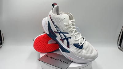 ASICS METARISE 2 1051A089 101 White Indigo Fog Volleyball Shoes US