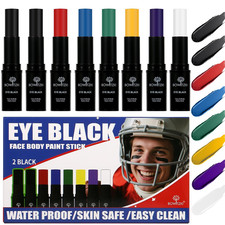 Water Resistant under Eye Black Stick Sports Face Paint Body Markers Makeup Athl