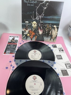 Black Sabbath Live Evil 1982 Double LP Set Gatefold WB Signed By Vinny Appice