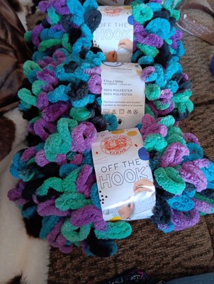 Lion Brand Off The Hook Yarn-#219Y ZODIAC-3 Skein Lot- 3.5oz /100g JUMBO#7 NEW 