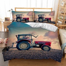 Tractor Duvet Cover Set Bedding Set Quilt Cover Set King Size with Pillowcases