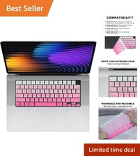 MacBook Keyboard Cover for Pro 14"/16" M2/M3/M4, 2021 2025 Air 13"/15" M1/M...