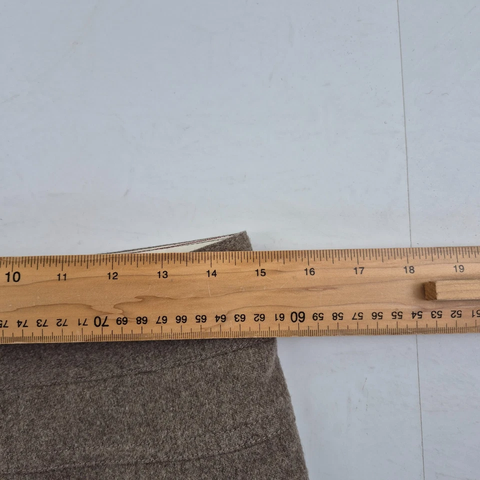 MARC JACOBS Skirt 6 (UK10) Brown Women's Knee Length Wool Blend Tie - Image 3 of 4