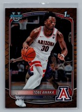 2023-24 Bowman University Chrome Tobe Awaka Arizona Wildcats 1st Bowman #BCP-79