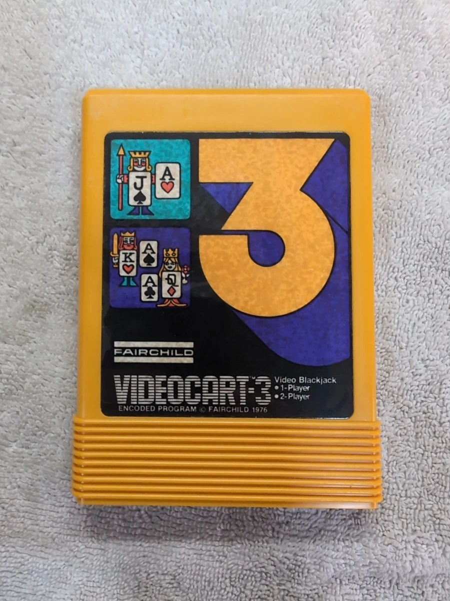 Cartouche Fairchild Channel F VES – Desert Fox / Shooting Gallery – 1ère Édition 1976