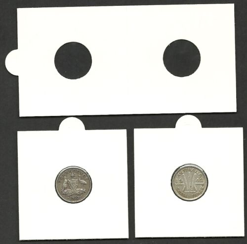 LIGHTHOUSE COIN HOLDERS 2 x 2 Self Adhesive 17.5mm SUITS 3d COINS Pack of 100