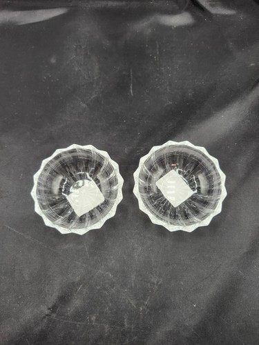 Mikasa Crystal Sunbeam Condiment Small Bowls Set/2 ~ Beautiful! - Picture 2 of 6