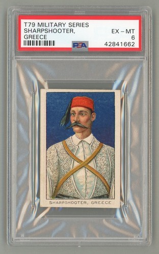 1910 T79 Military Series "Sharpshooter, Greece" PSA 6 EX-MT #42841662