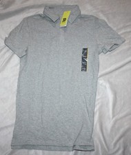 Men's All In Motion Supima Cotton polo shirt size Small gray NEW
