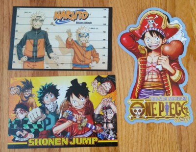 NYCC 2021 promo card set Shonen Jump characters, Naruto, & One Piece recipe card