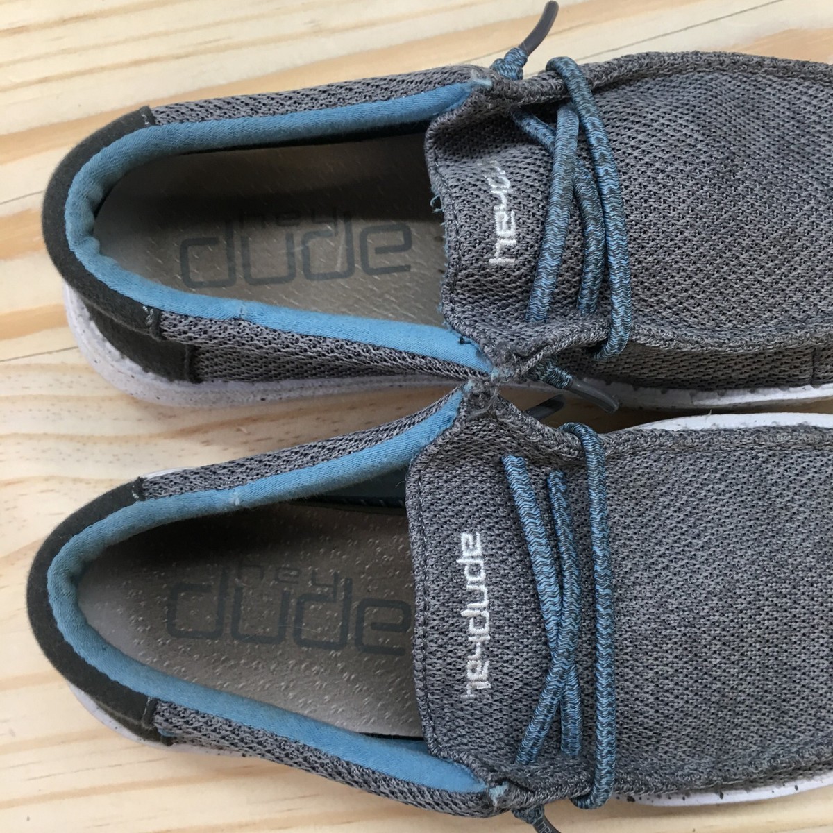 Hey Dude Shoes Youth 2 Wally Sox Loafers Sneakers Sharkskin 