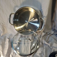 NEARLY NEW Cuisinart Contour Stainless 6-Qt Duch Oven with Glass Cover