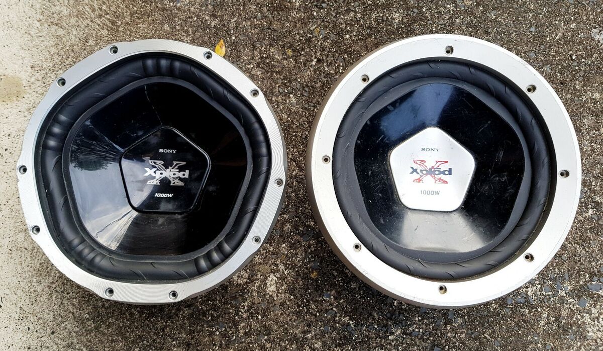 Sony Xplode Subwoofer Speakers x 2 - Model:XS-L120P5A + Sony Xplode Subwoofer Speakers x 2 - Model:XS-L120P5A +