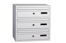 Post Boxes for Flats, Communal Multiple Letterboxes E1, Wall Mounted Bank of 3