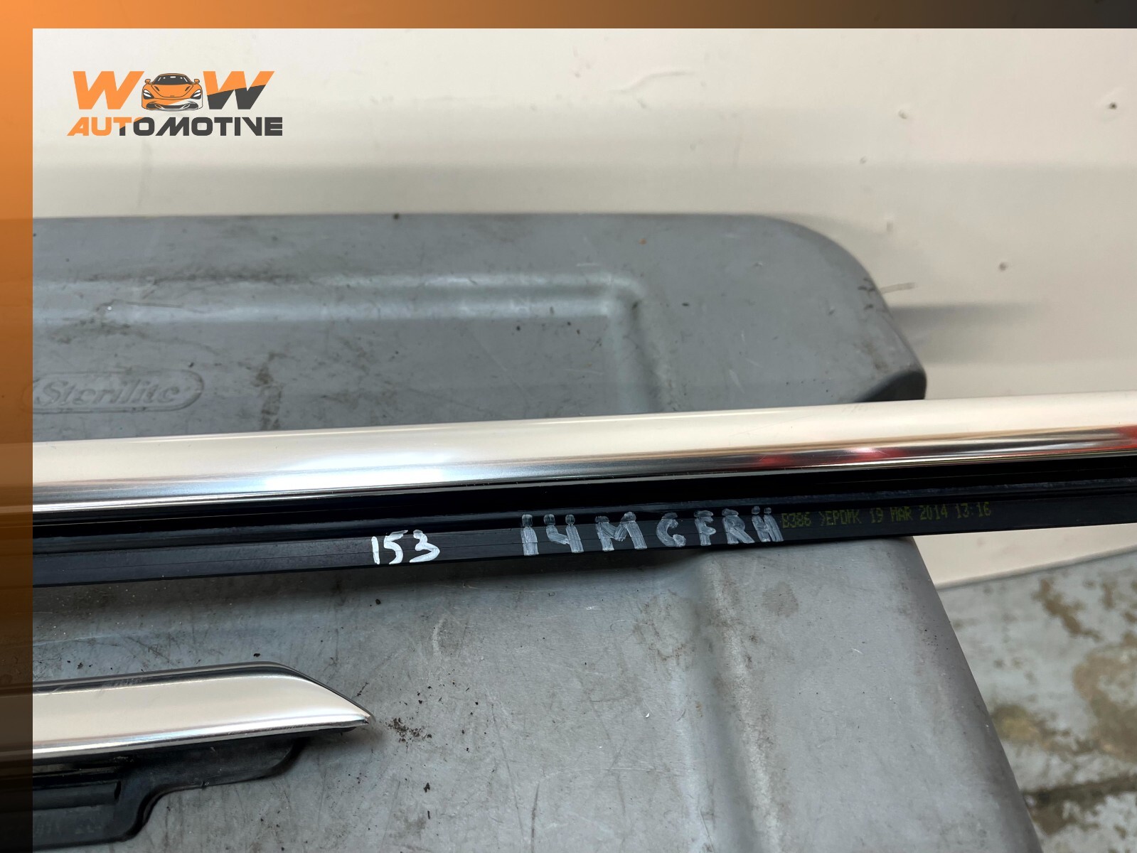 14-20 MASERATI GHIBLI FRONT RIGHT PASSENGER SIDE DOOR MOLDING TRIM PAIR SET OEM