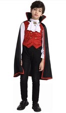 Kids Vampire of Darkness Costume for Kids Halloween Dracula-small