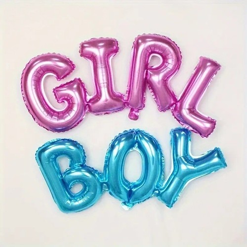 Gender Reveal Balloon Kit 36" Jumbo Black ,Baby Shower Sash and Earrings Set - Picture 15 of 20