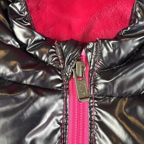Nike Little Kid Girls Puffer Jacket Size-3 Color-Dark Hyper Pink - Picture 3 of 13