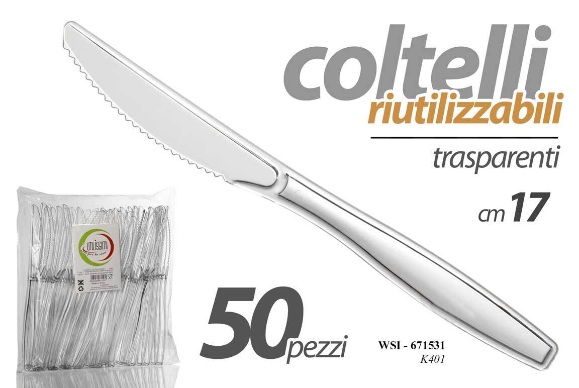 Set 50 Cucchiai Di Plastica Trasparenti - Riutilizzabili, 14.5 Cm, Per Tavola E Party