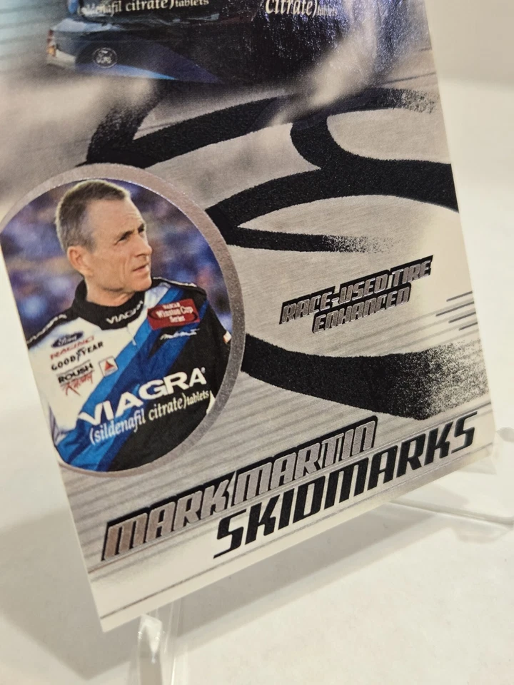 Mark Martin 🛞 2003 Press Pass Eclipse Skidmarks 🛞 RACE USED TIRE RUBBER 🔥🔥🔥 - Image 4 of 4