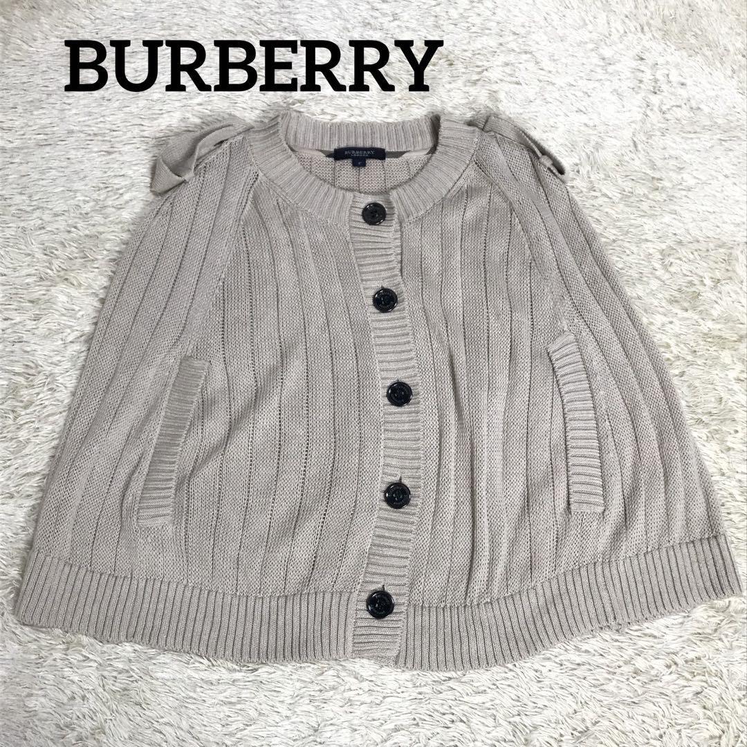 Burberry Knit Poncho Beige Used, Great Condition, High-End Fashion