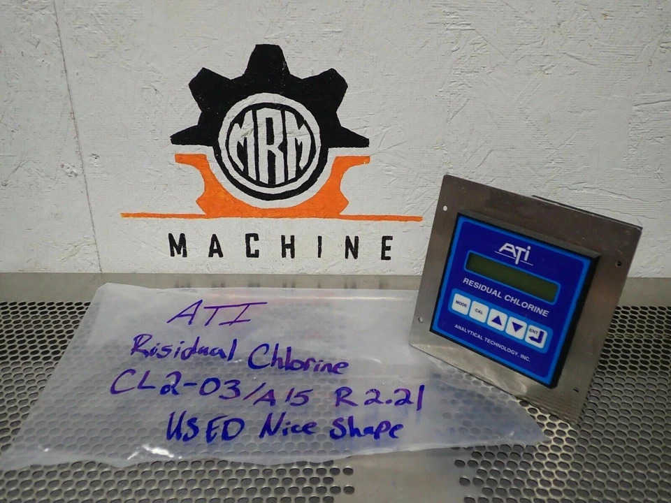 ATI CL2-03/A15 R 2.21 Residual Chlorine Panel Monitor Interface Used W/ Warranty - Image 2 of 4