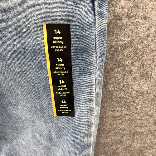 NWT Art Class Super Skinny Jean Boys Size 14 Blue Adjustable Waist - Picture 5 of 10
