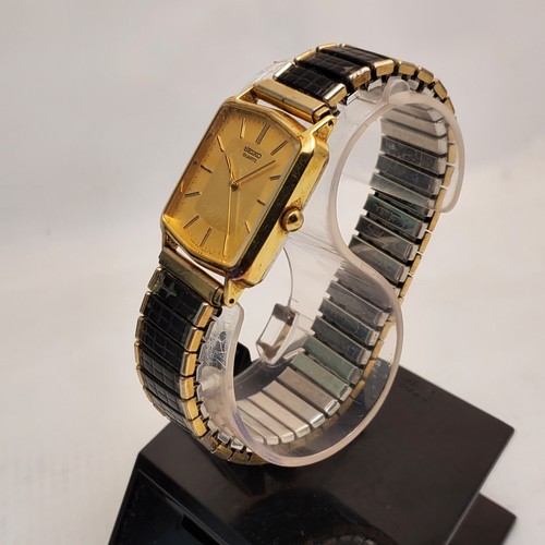 RARE VINTAGE SEIKO QUARTZ 8621-5019 GOLD TONE MEN'S WATCH FOR PARTS - Picture 4 of 10