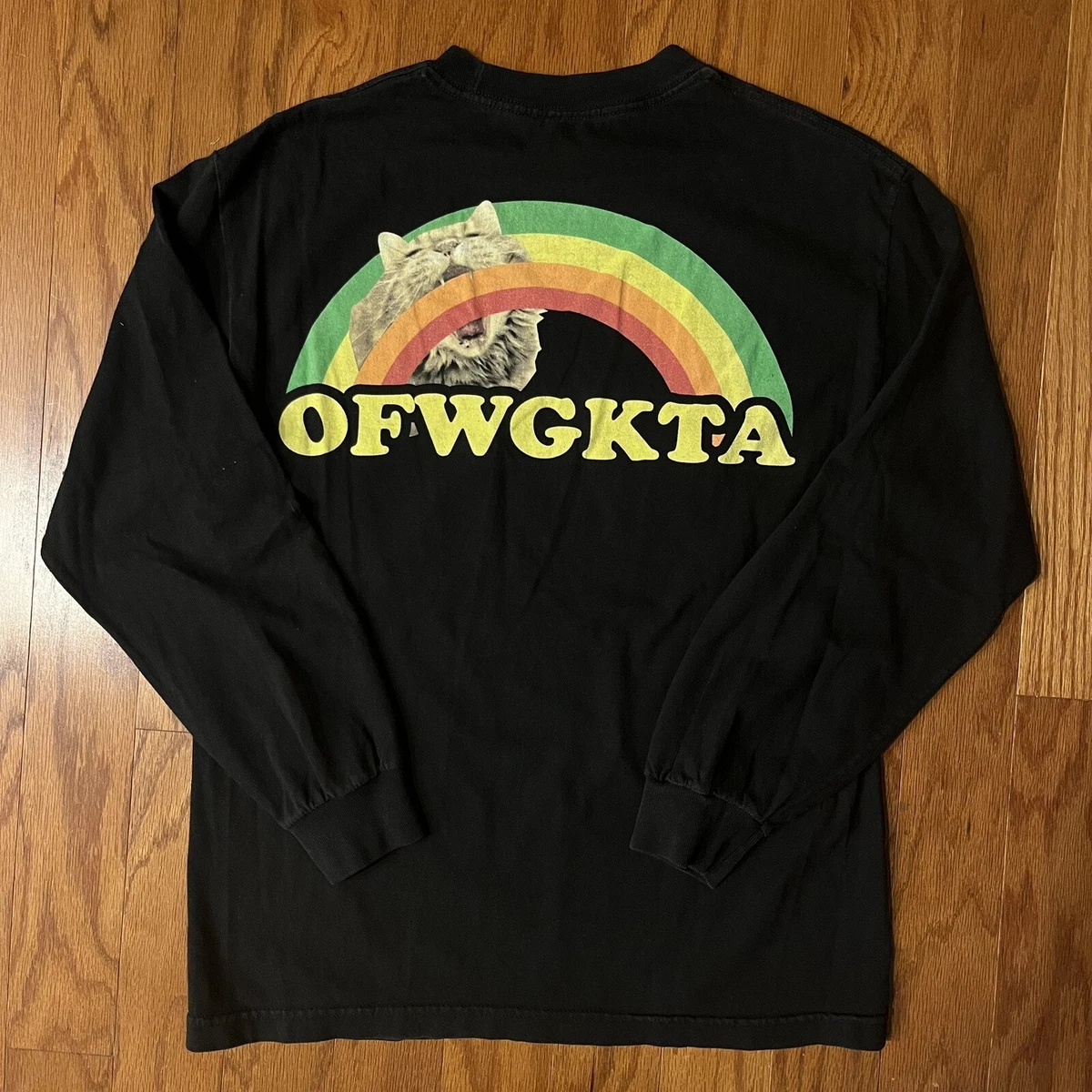 Odd Future OFWGKTA Rainbow Cat Logo Mens LS Tee Shirt Medium Tyler The  Creator | eBay