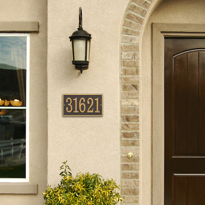 Rectangle Cast Address Plaque, Ships in 4 days!
