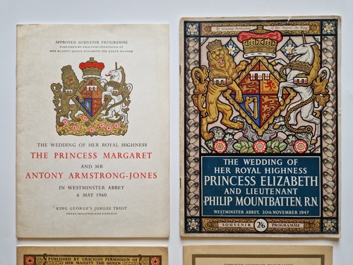 4 x Vintage Souvenirprogramme Königin Elizabeth II. Krönung & königliche Hochzeiten - Bild 2 von 3