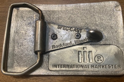 Fibbia da cintura vintage International Harvester Scout spec cast usata - Foto 2 di 2