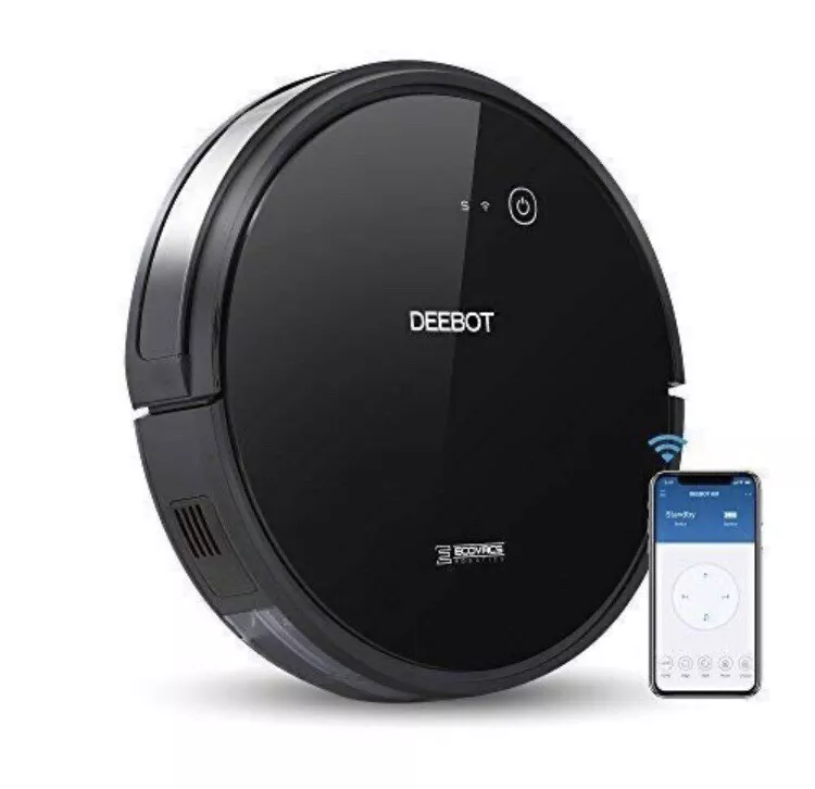 ECOVACS DEEBOT 601 Robotic Vacuum Cleaner with App Control For Carpet Opti