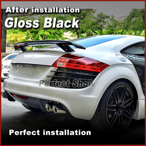 Glanz Schwarz Heckspoiler Spoiler Lippe Passt für Audi TT TTS 8J A5 A7 S7 RS7 A6 - Bild 5 von 12