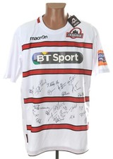 *BNWT* EDINBURGH RUGBY UNION SHIRT MACRON SIZE XXL ADULT SIGNED