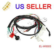 Electric Engine Start Wiring Harness Loom Pit Bike ATV Quad 50 70 90 110 125cc