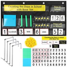Back to School Counting The Days with Base Ten Pocket Chart Place Value Chart...