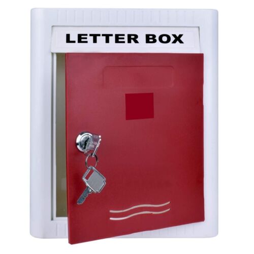 ABS Plastic Outdoor Wall Mount Letter Box for Gate and Wall with Key Lock - Bild 1 von 3