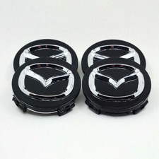 4x 56mm Nabendeckel Radkappe Felgendeckel Emblem für Mazda 2 3 6 CX-3 CX-5 MX-5