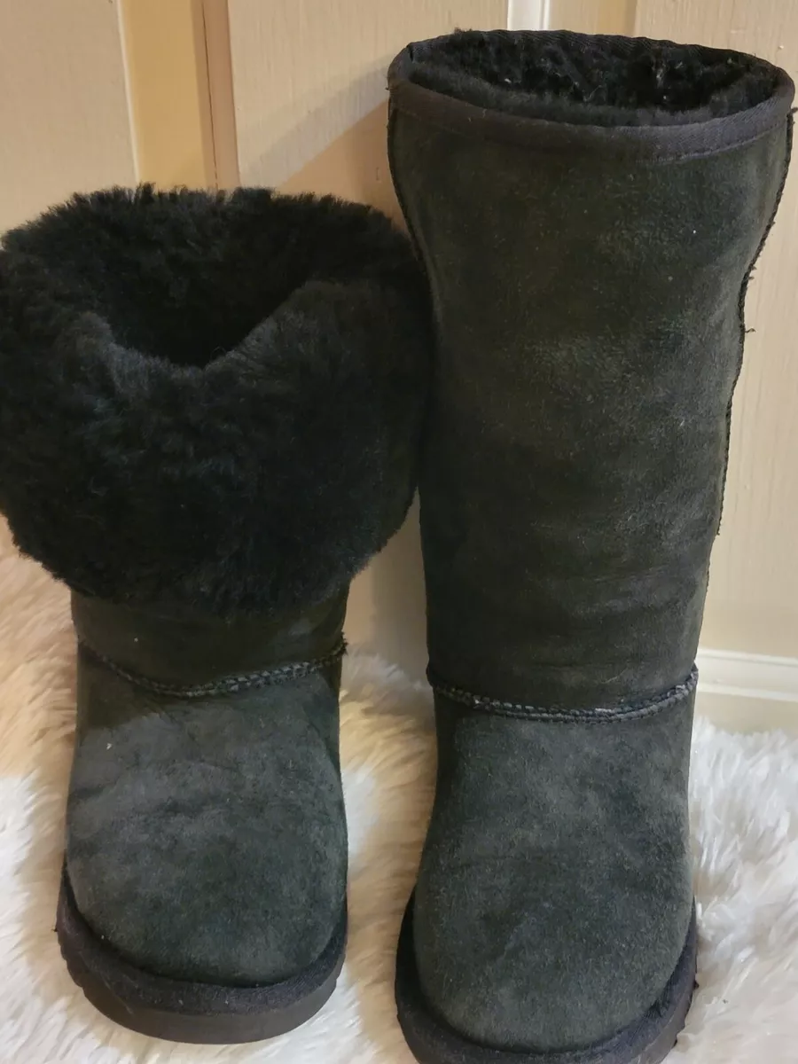 Girls leather boots size 2 clearance
