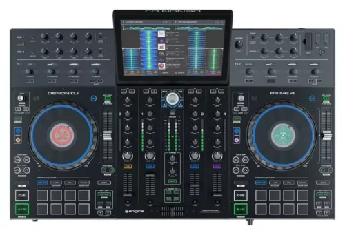 Denon Prime 4 4-deck Standalone DJ Controller 10" screen & Soundswitch Control 1