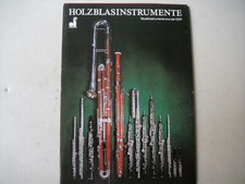 HOLZBLASINSTRUMENTE Gebr.M&Ouml;NNIG SONORA G.H.H&Uuml;LLER Sch&ouml;neck /Prospekt  DDR,1983 ?